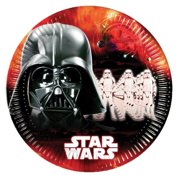 Star Wars Dark Force paperilautaset 8 kpl 23 cm