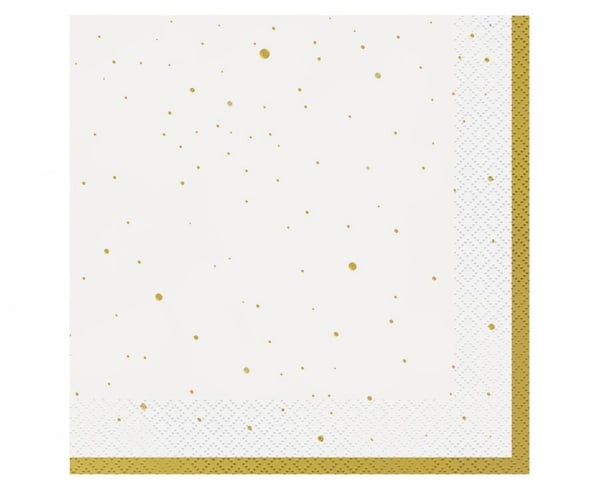 Guld Fira Guld Servetter 20 st 33x33 cm