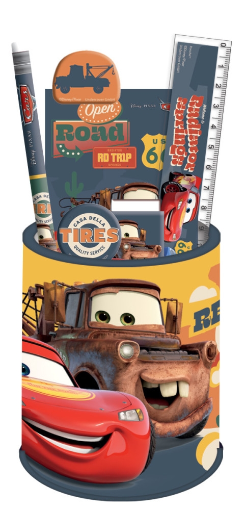 Disney Cars 7-delt skrivesett