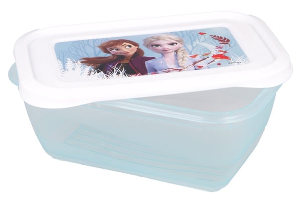 Sett med 3 plastmatbeholdere fra Disney Frozen