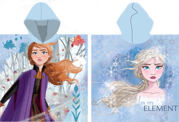 Disney Frost Element badehåndkle poncho 55x110 cm (Hurtigtørkende) Disney Frost Element badehåndkle poncho 55x110 cm (Hurtigtørkende)