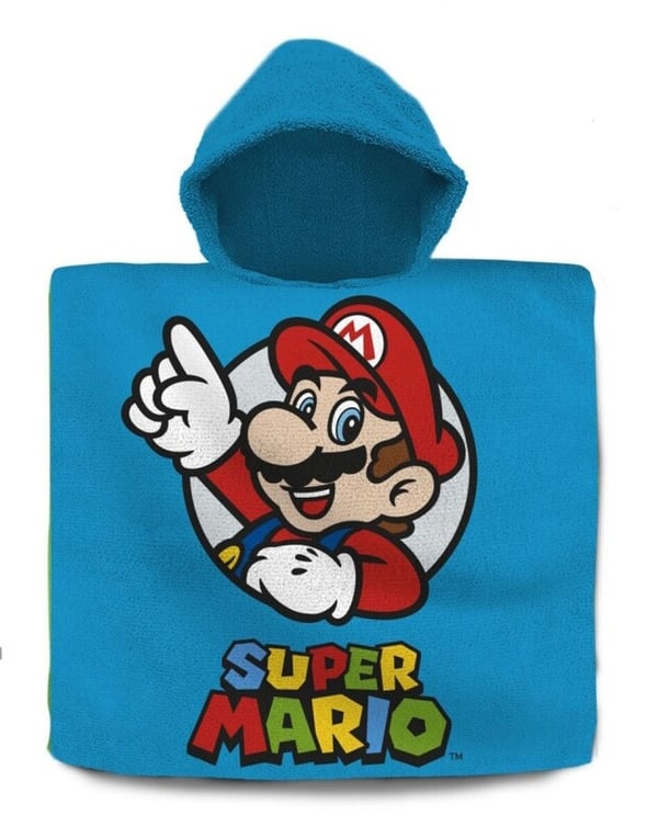 Super Mario -ponchopyyhe Victory 60x120 cm
