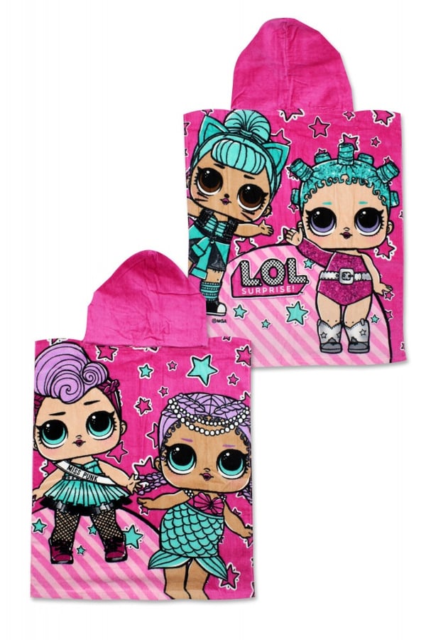 LOL Surprise strandhåndkle poncho 50*115 cm