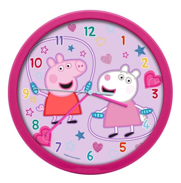 Veggklokke Peppa Pig 25 cm