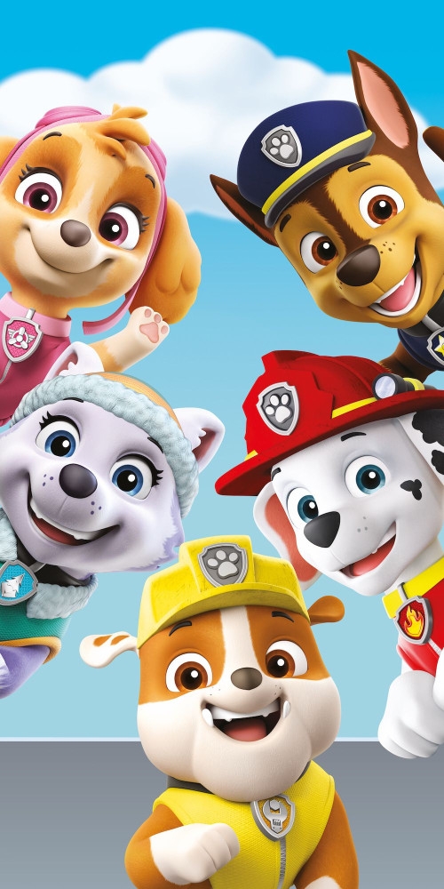 Paw Patrol Kylpypyyhe Happy Glance, Rantapyyhe 70x140 cm