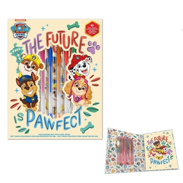 Paw Patrol fremtidig leders notesbog + gelpennesæt