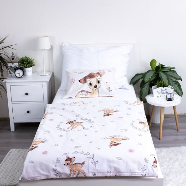 Disney Bambi Beige barnesengesett 100×135 cm, 40×60 cm