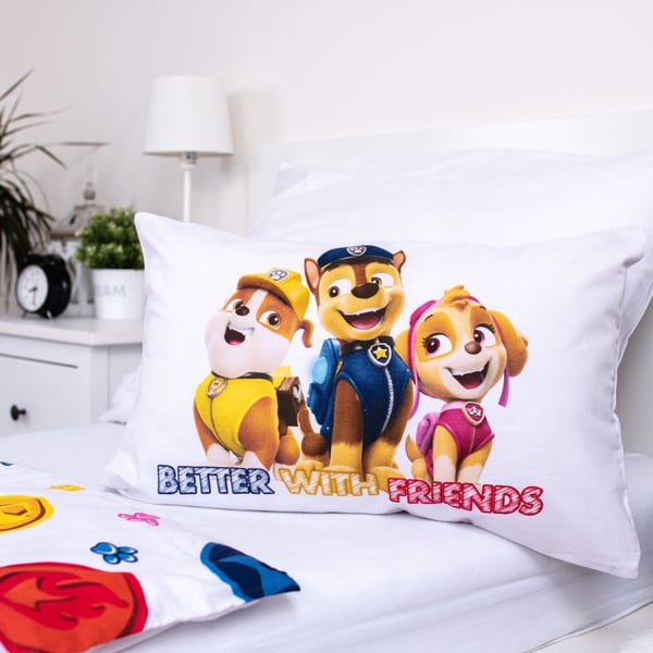 Paw Patrol Teamwork barnesengetøy dynetrekk 100×135 cm, 40×60 cm