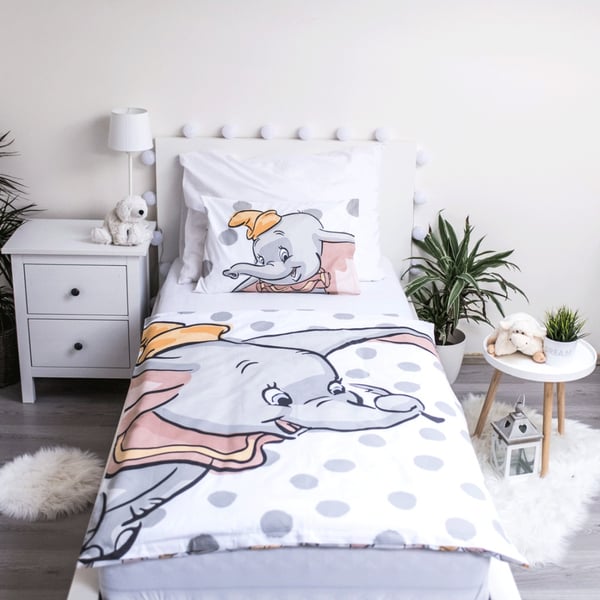 Barnesengesett Disney Dumbo Dots 100×135 cm, 40×60 cm