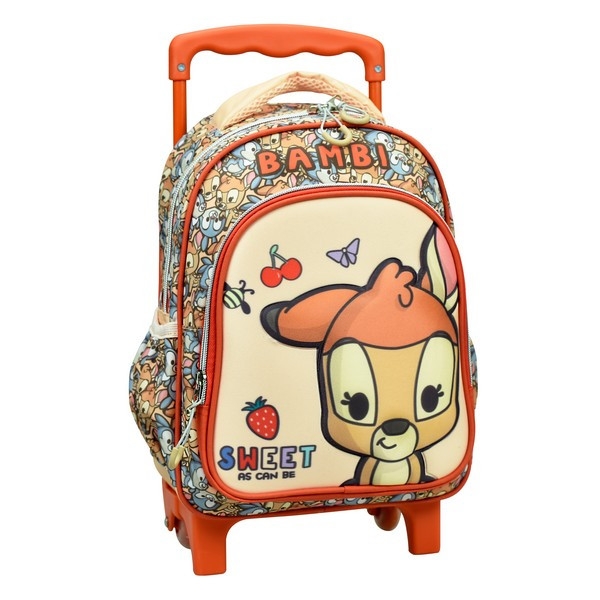 Disney Bambi söt rullväska för förskolebarn, 30 cm ryggsäck
