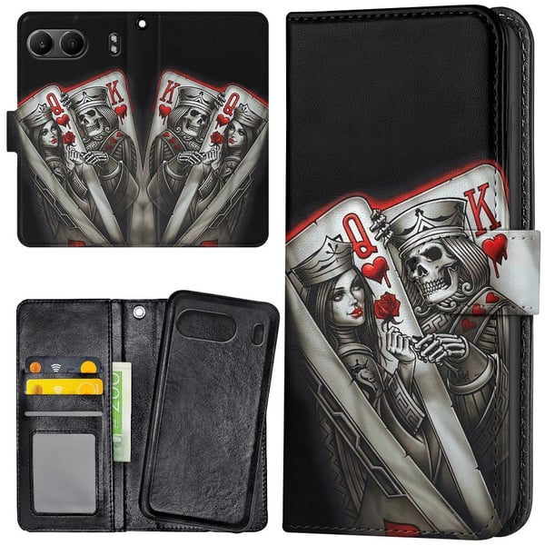OnePlus Nord 4 - Lommebok Deksel King Queen Kortstokk
