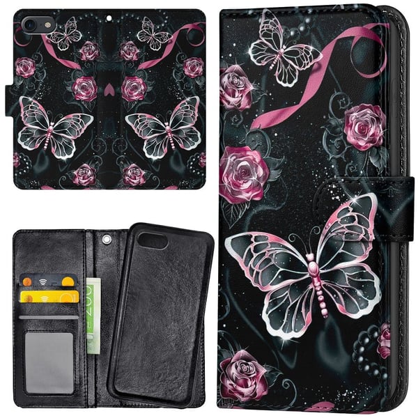 iPhone 16e/17e - Mobilcover/Etui Cover Sommerfugle