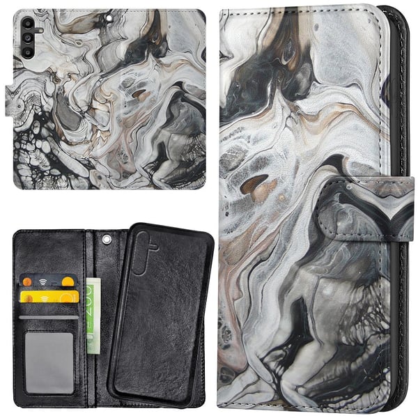 Samsung Galaxy S25 - Lommebok Deksel Marmor
