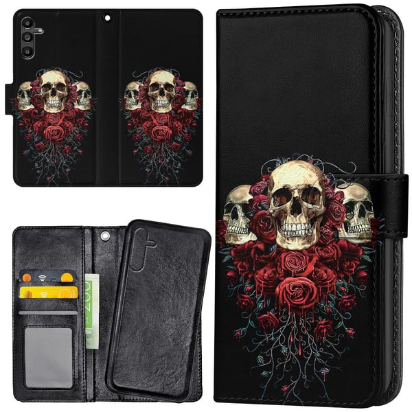 Samsung Galaxy S25 Plus - Lompakkokotelo/Kuoret Skulls