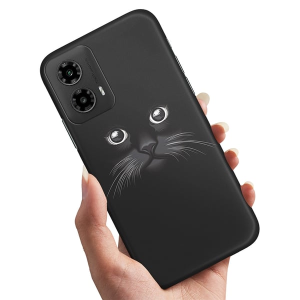 Deksel / Mobildeksel til Motorola Moto G35 5G - Svart Katt