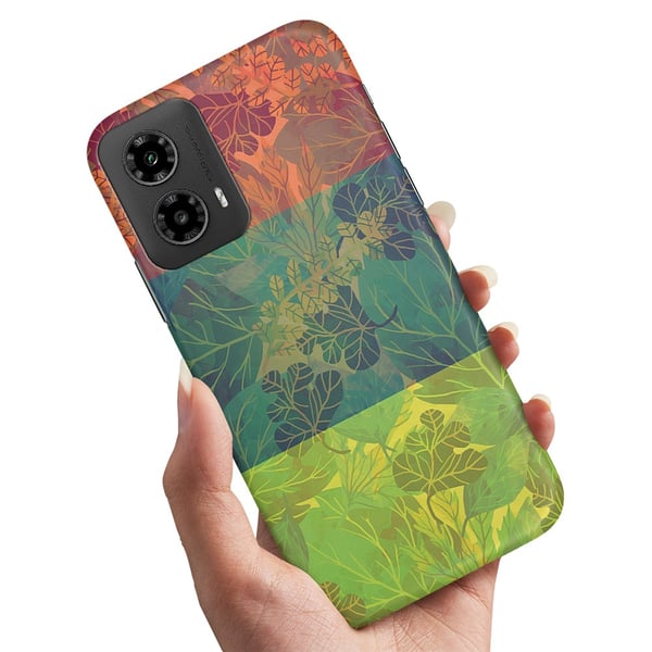 Deksel / Mobildeksel til Motorola Moto G55 5G - Løvmønster