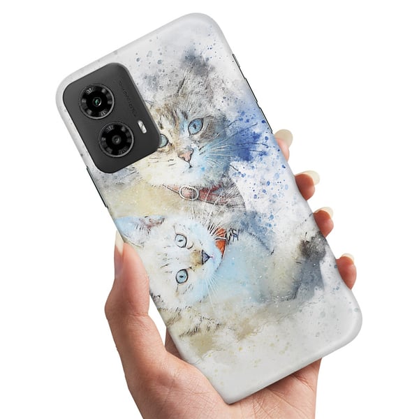 Cover / Mobilcover til Motorola Moto G55 5G - Katte
