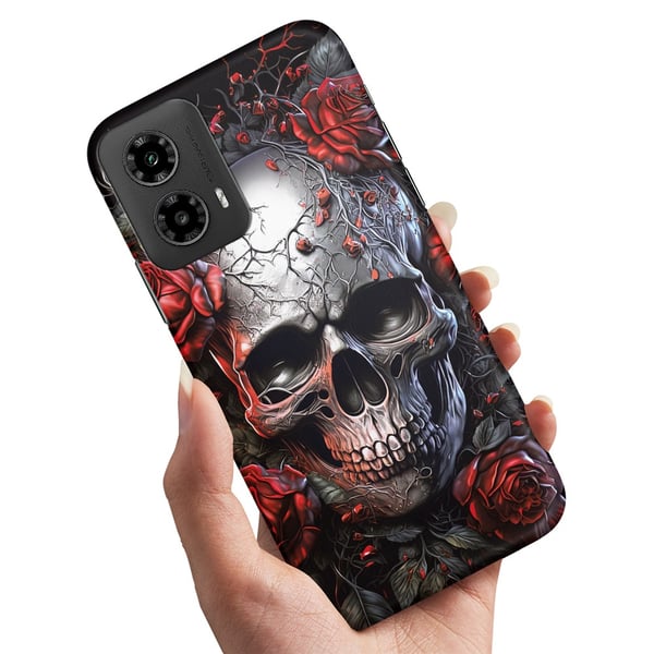 Deksel / Mobildeksel til Motorola Moto G55 5G - Skull Roses