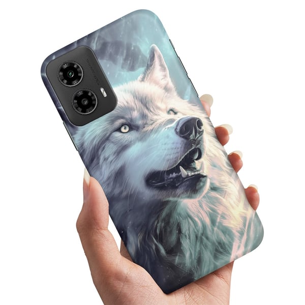 Deksel / Mobildeksel til Motorola Moto G55 5G - Wolf
