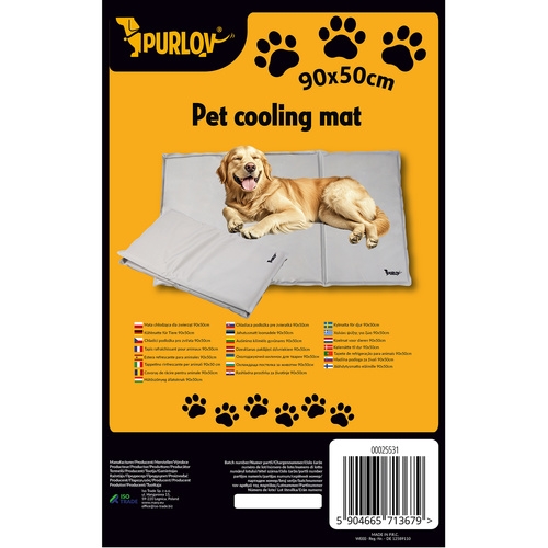 Kjølematte for Hund & Katt - Kjølepute som kjøler - 90x50cm Grå