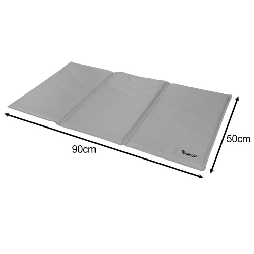 Kjølematte for Hund & Katt - Kjølepute som kjøler - 90x50cm Grå