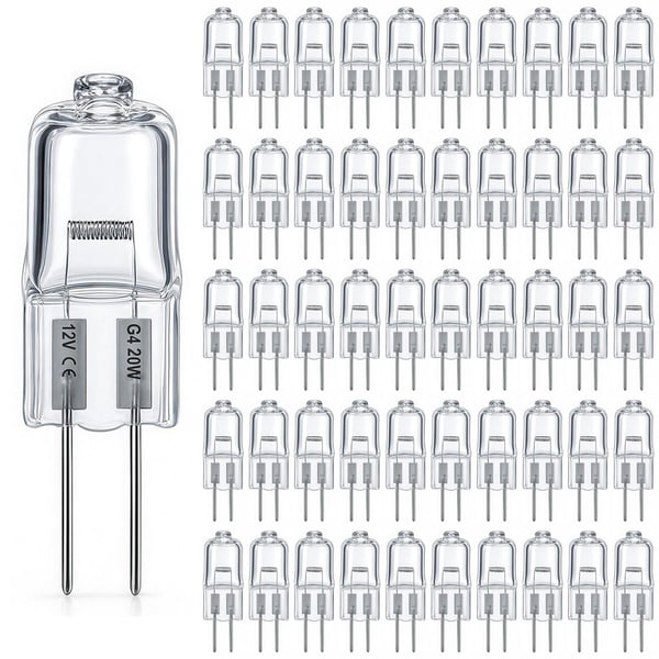 G4 Halogenlampor / Stiftlampor - Varmvit - Halogen - 20W (50-Pack)
