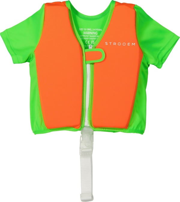 Strooem svømmevest for barn - 2-4 år Orange-Lime