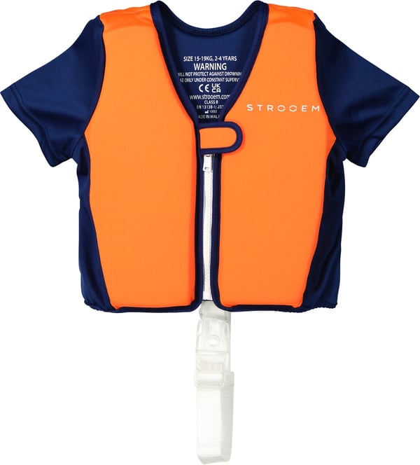 Strooem svømmevest for barn - 2-4 år Orange-Navy