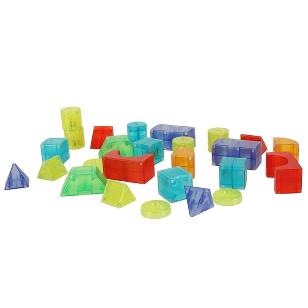 Magnetiske fliser - Magnetiske brikker med LED - 64 deler