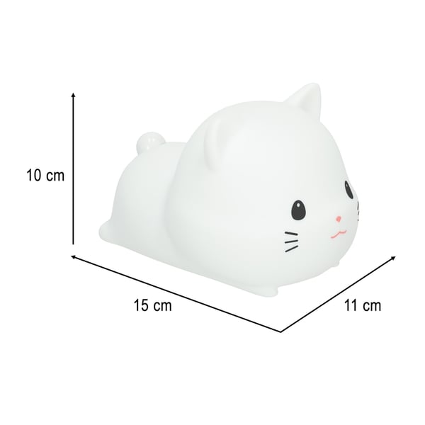 Nattlampa för Barn - Katt