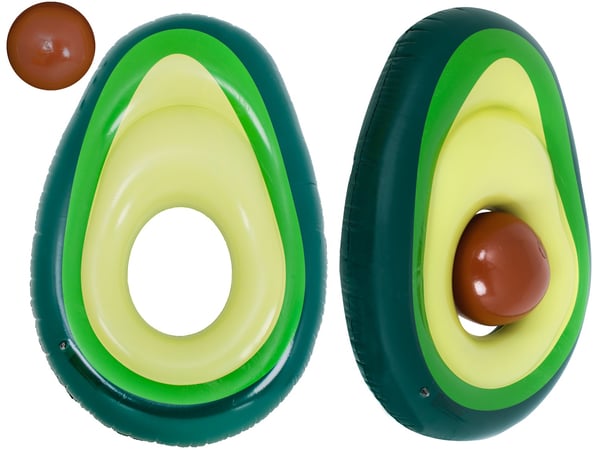 Bademadras Avocado med Bold – 150 cm