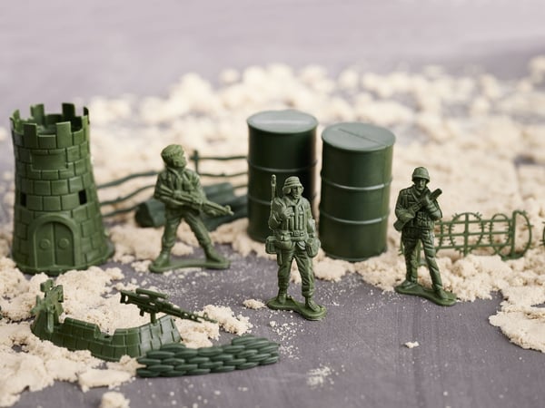 Legetøjssoldater Sæt - Militærbase - 114 dele