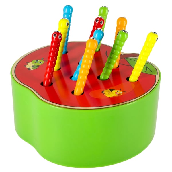Magneettinen puinen toukkaomena