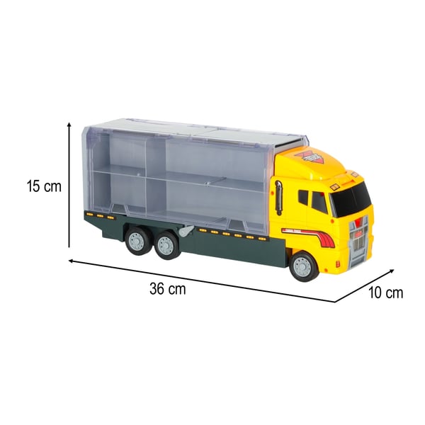 Transportbil TIR-lansering + metallbiler og byggmaskiner