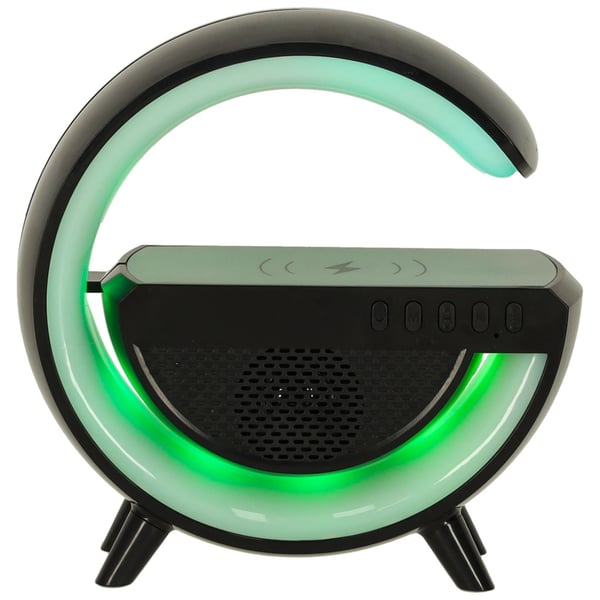 LED G-lampe med induktiv oplader sort