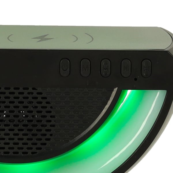 LED G-lampe med induktiv oplader sort