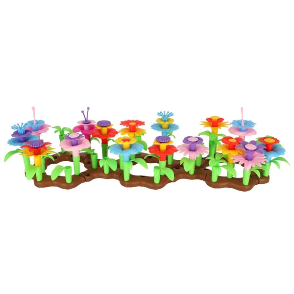 Blomster kreative blokke blomsterhave 104 elementer