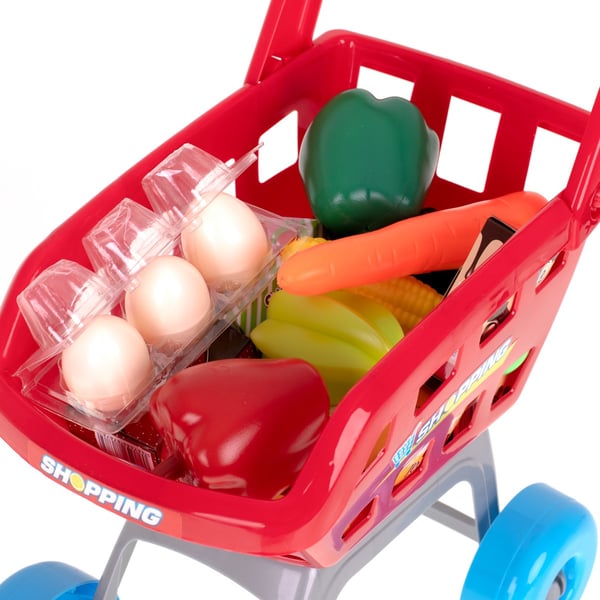 Kasseapparat + indkøbsvogn model 2 til supermarkedsbutik