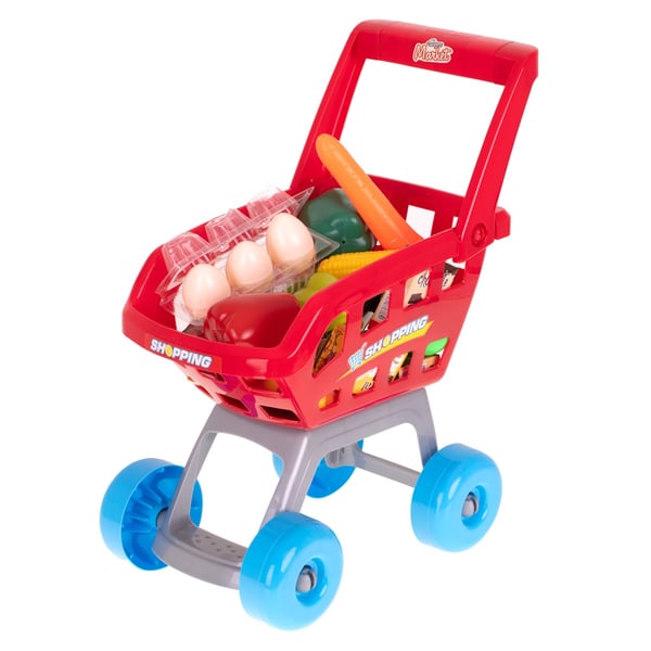 Kasseapparat + indkøbsvogn model 2 til supermarkedsbutik