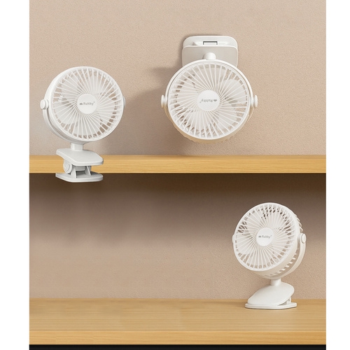 Trådløs ventilator med klemme - 1200mAh