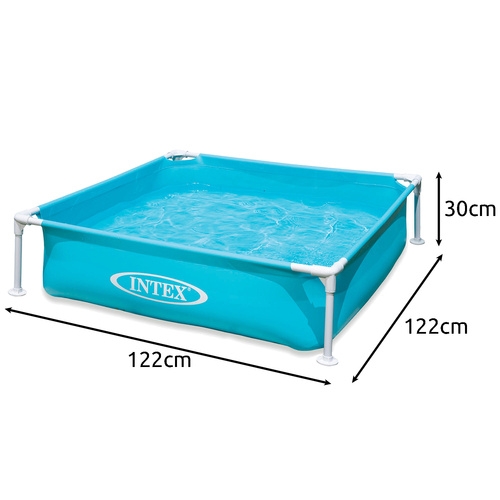 Børnepool / Rampepool / Badebassin / Pool - 122x122x30 cm