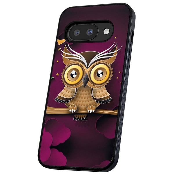 Google Pixel 9A - Cover/Mobilcover Lysbrun Ugle