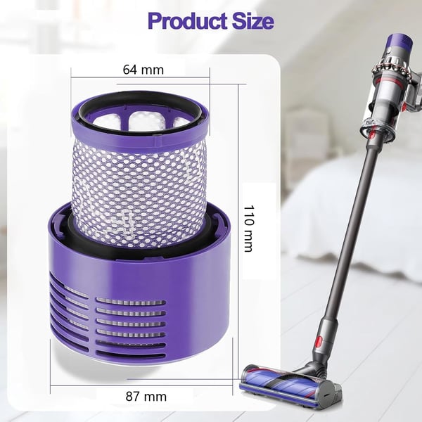 2-Pak - Filter til Dyson V10/V11/V15 – Efterfilter - V10