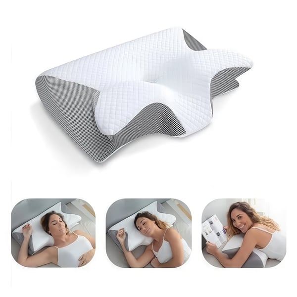 Ortopedisk Pute / Memory Foam Hodepute – Pustende & Lindrer Nakkesmerter - 1-pack