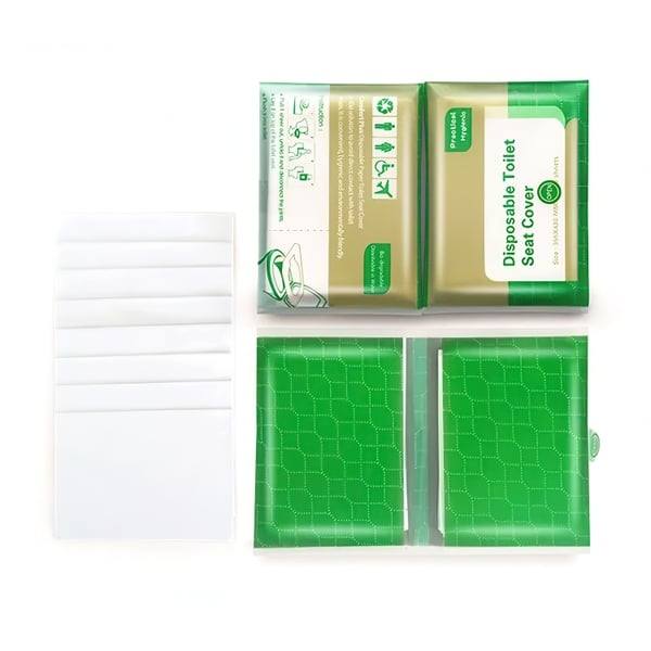 Spolbart Toalettskydd / Engångsöverdrag för Toalettsits - 20-Pack Spolbart Toalettskydd / Engångsöverdrag för Toalettsits - 20-Pack