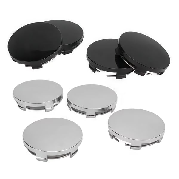 Keskimerkki Auto - 4-Kpl - 60mm (Svart) Keskimerkki Auto - 4-Kpl - 60mm (Svart)