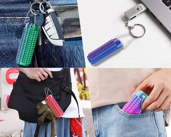 Spiky Hand Roller / Stress & Fidget Legetøj – 2-Pak