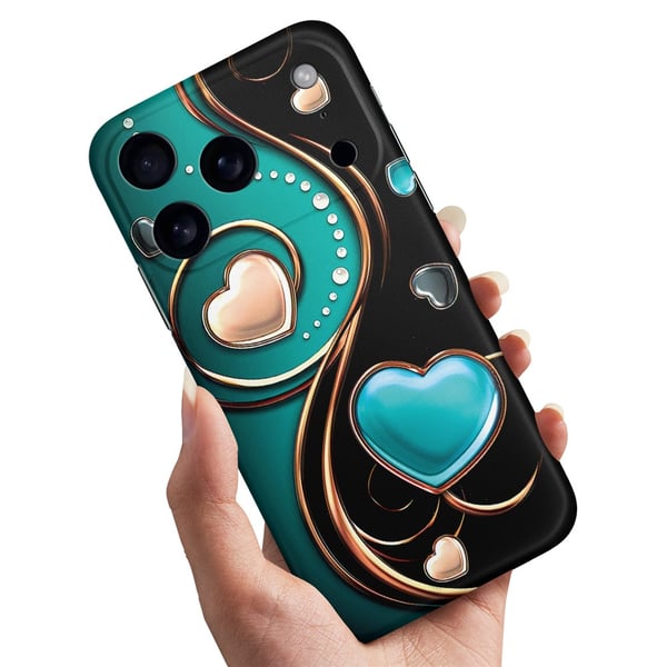 Cover / Mobilcover til iPhone 17 Pro Max - Hjerter