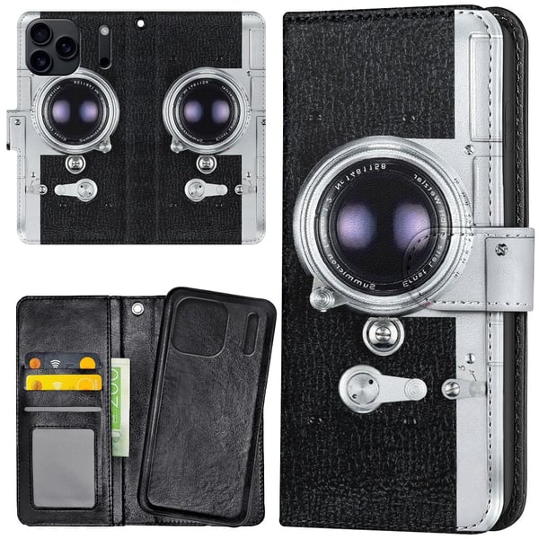 iPhone 17 Pro Max - Lompakkokotelo/Kuoret Retro Kamera