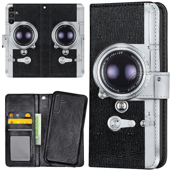 Samsung Galaxy S25 FE - Lommebok Deksel Retro Kamera